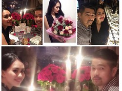 Makin Lengket, Kartika Putri Makan Malam Romantis dengan Erick Iskandar