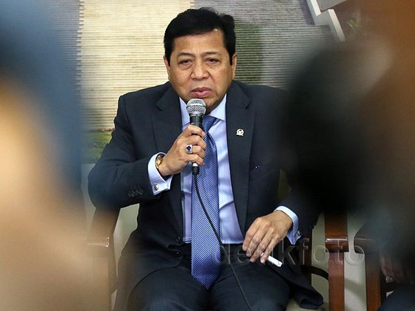 Jumpa Pers Novanto-Fadli Zon Sepulang dari AS