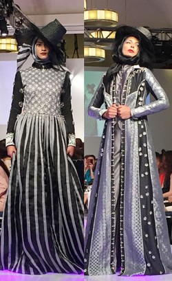 Foto: 10 Koleksi Busana Muslim Shafira yang Dipamerkan di New York