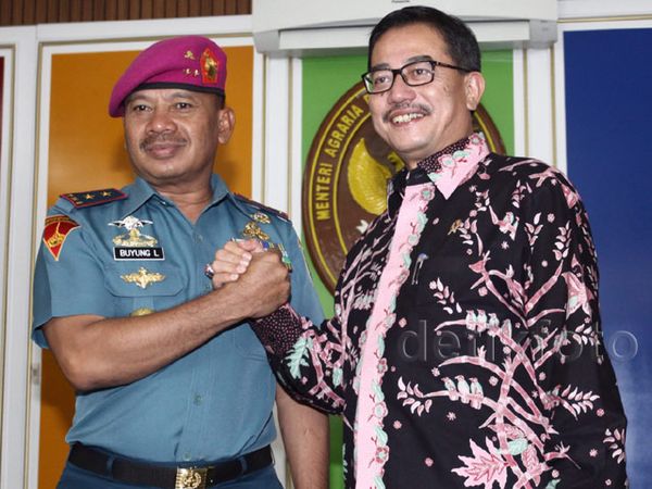 Dankormar Bahas Lahan dengan Menteri Agraria