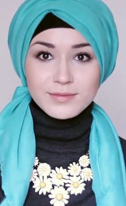 Tutorial Hijab Semi Turban Ala Hijabers Rusia, Nabiilabee