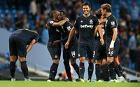 Berkat kemenangan atas City, West Ham naik ke peringkat kedua di klasemen sementara Premier League dengan poin 12. Mereka terpaut tiga poin dari City yang berada di urutan teratas. Alex Morton/Reuters/detikFoto.     