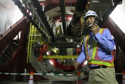 Pekerja Jepang Ngumpul di Pengeboran MRT Jakarta