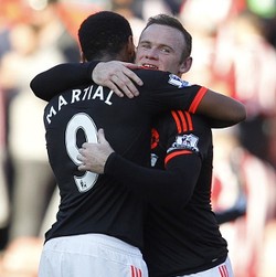Gol Rooney Belum Juga Datang, Ada Martial yang Cemerlang