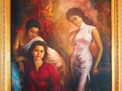 Siapakah Dua Wanita di Lukisan 3 Dara Basoeki Abdullah?