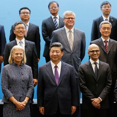 Presiden China Kongkow bareng Miliuner Teknologi