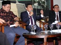 Pulang dari Arab, Novanto Cs Langsung Jumpa Pers