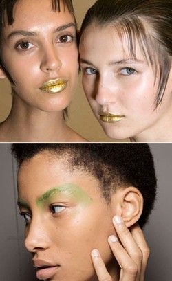 Tren Makeup Unik di Milan Fashion Week, Lipstik Dari Emas Hingga Alis Hijau