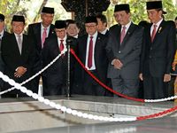 Jokowi Tinjau Sumur Lubang Buaya