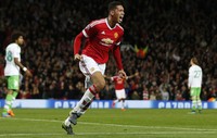 Chris Smalling merayakan gol yang dibuatnya di menit ke-53. Lee Smith/Reuters/detikFoto.