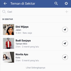 Nearby Friends Facebook Sudah Bisa Dipakai