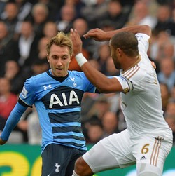 Swansea vs Spurs Imbang 2-2