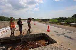 Tol Kanci-Pejagan Sempat Diperbaiki, Ini Penampakannya