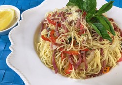 Resep Pasta: Capellini Smoked Beef and Paprika