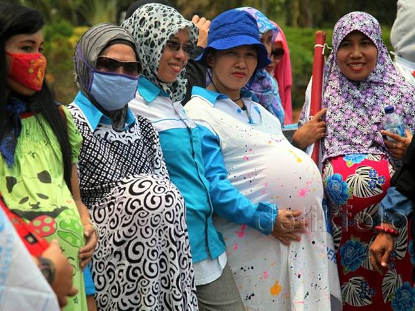 Ibu Hamil Demo Istana