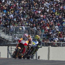 Duel Sengit dengan Rossi di Aragon Memotivasi Pedrosa