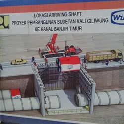 Terowongan Sodetan Ciliwung 1,2 Km Dilengkapi Sistem Bebas Mampet