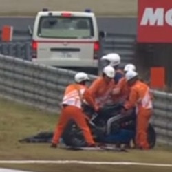 Kecelakaan di Motegi, Alex de Angelis Kritis