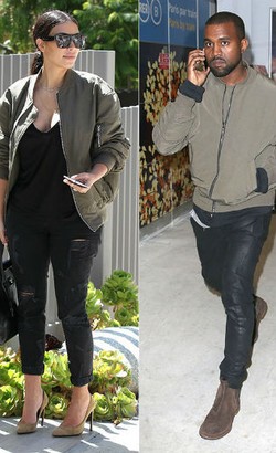 Foto: Intip Padu-padan Kim Kardashian Saat Pakai Baju Pria Milik Kanye West