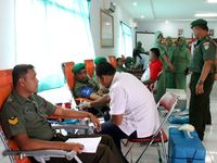 Donor Darah Sambut HUT Korps Zeni TNI AD