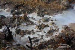 Sungai Susu di Gunung Papandayan