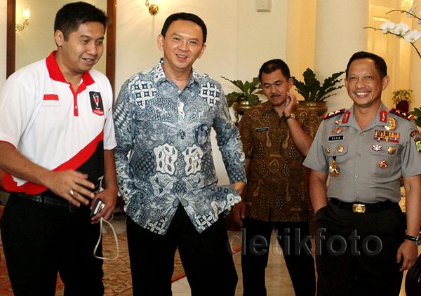 Bahas Piala Presiden, Tito dan Maruarar Temui Ahok