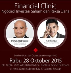 Punya Rp 1 Juta Tapi Bingung Mau Investasi? Ikut Acara Ini