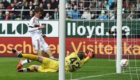 Gol Tunggal Mueller Menangkan Bayern atas Bremen