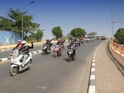 700 Bikers PCX Meriahkan Perayaan Ultah Ke-4