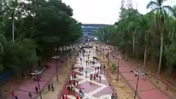 Pantauan Udara Keramaian Para Suporter di Gelora Bung Karno