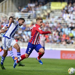 Griezmann dan Carrasco Menangkan Atletico atas Sociedad