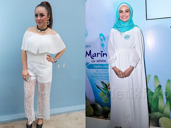 Regina Bercelana Menerawang, Shireen Sungkar Manis Berhijab Biru