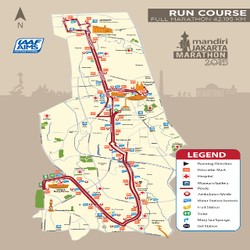 Ini Rute Empat Kategori Lomba di Jakarta Marathon 2015