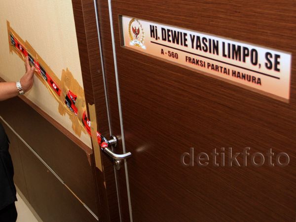 Ruangan Dewie Yasin Limpo Disegel KPK