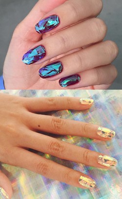 Menghias Kuku dengan Pecahan Kaca yang Jadi Tren di Korea