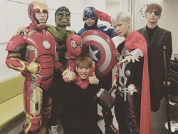 Intip Foto GOT7 Berkostum Superhero Marvel