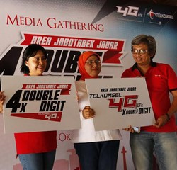 Telkomsel Quattrick Double Digit di Medan Sengit
