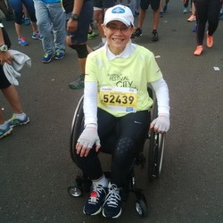 Keterbatasan Tak Surutkan Semangat Raechanah Ikut Jakarta Marathon