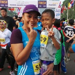 Pelari Cilik Ini Sukses Finis di Nomor 5K Jakarta Marathon