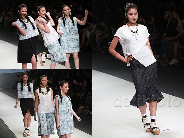 Begini Aksi JKT48 hingga Syahnaz Jadi Model Luna Maya di Catwalk