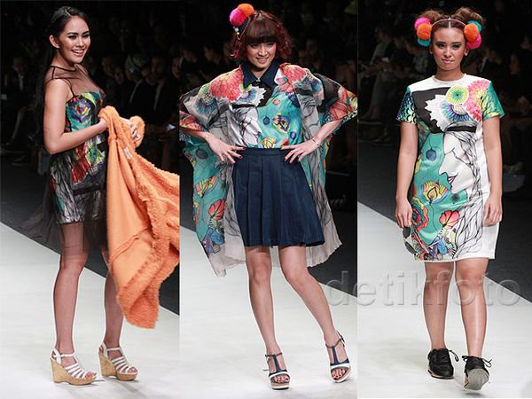 Ketika Kartika Putri, Chika Jessica dan Ayushita Jadi Model Catwalk