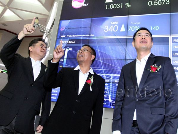 Mitra Komunikasi Nusantara Melantai di Bursa