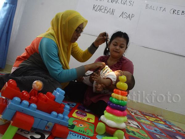 Ini Posko untuk Balita dan Ibu Korban Asap