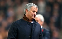 Jose Mourinho tampak kecewa. Alex Morton/Reuters/detikFoto.