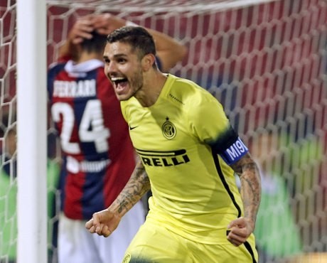 10 Pemain Inter Kalahkan Bologna 1-0