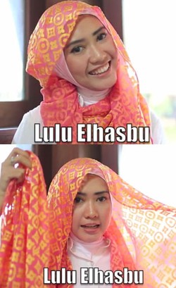 Tutorial Hijab Pashmina Hanya 1 Menit dari Lulu Elhasbu