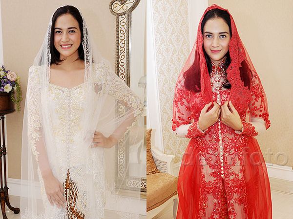 Nina Zatulini Lebih Cantik Dibalut Kebaya Merah atau Putih?