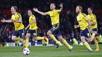Para pemain Middlesbrough melakukan perayaan usai menang adu penalti. Darren Staples/Reuters/detikFoto.