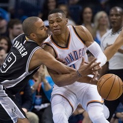 Thunder Atasi Spurs, Lakers Kalah
