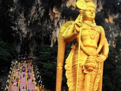 Batu Caves Malaysia, Patung Dewa Raksasa & Festival Thaipusam